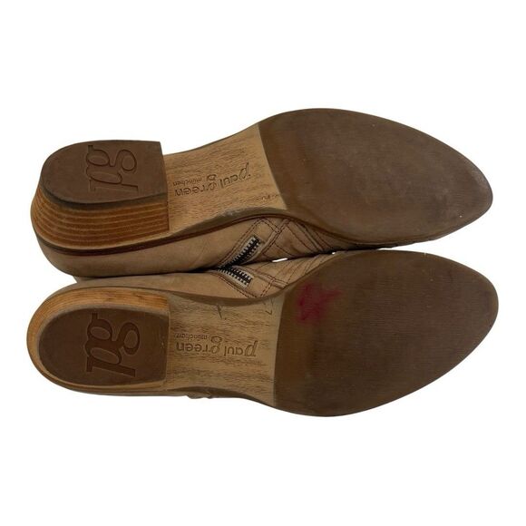 Paul Green Size UK 7 US 9.5 Shasta Sliced Nubuck Leather Mid Heel Ankle Boot - Picture 7 of 9